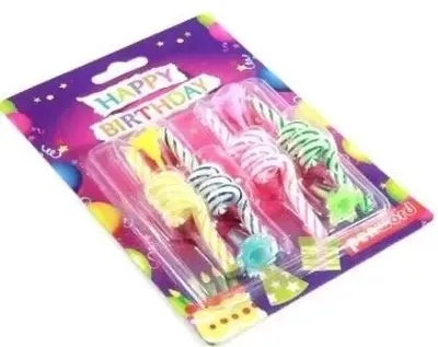 Obrázek produktu pro Svíčky na narozeninový dort, 4 kusy - Penword