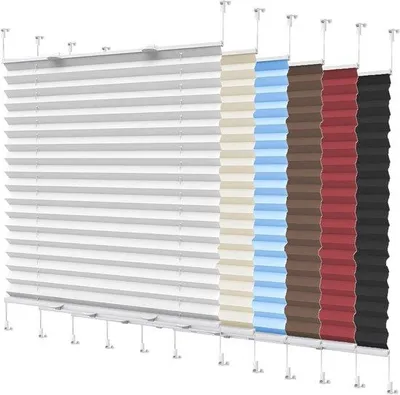 Obrázok produktu pre Plisované žalúzie – Schattenspiegel – Ochrana proti slnku – Montáž bez vŕtania – 40 x 40 cm – Hnedá