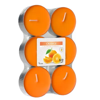 Zdjęcie produktu dla Bispol Podgrzewacze zapachowe maxi Orange, 6 sztuk