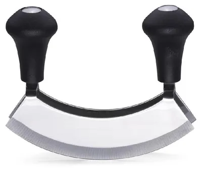 Produktbild von Karl Weis Doppelwiegemesser 14 cm, Edelstahl, Kunststoff, 13,5 x 2,5 x 10,5 cm, 133 g