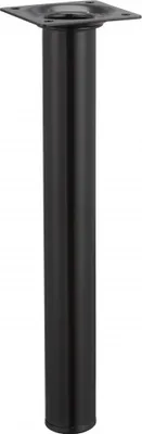 Image de Pied table basse cylindrique HETTICH fixe acier époxy noir
