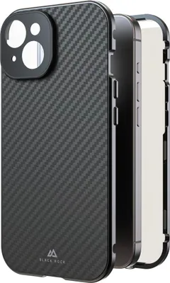 Immagine prodotto di Black Rock Cover 360° Glass für Apple iPhone 15, Real Carbon (00221252)