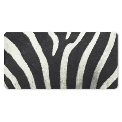 Produktbild von MuchoWow® Mauspad Mousepad Tiermuster - Zebra - Schwarz - Weiß 60x30 cm - Mousepads - Maus Mat - Pad - Mausunterlage - Nachhaltig