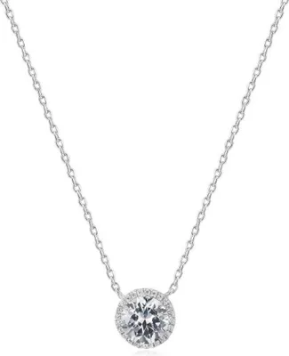 Image de Collier en argent avec pendentif scintillant AGS777 / 48