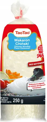 Zdjęcie produktu dla Makaron TaoTao Chiński z grochu i fasoli mung 250 g