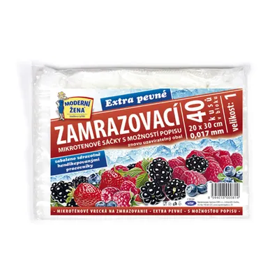 Obrázok produktu pre Orion Vrecko zamrazovacie EXTRA polyetylén 20x30 cm/40 ks 750631