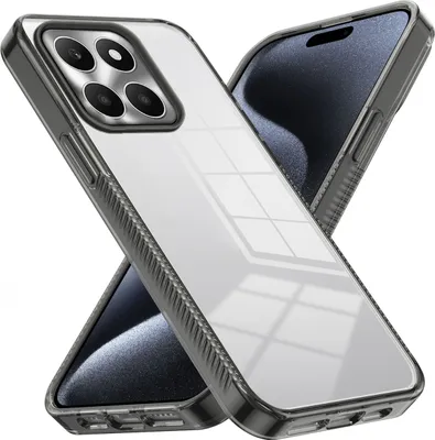 Produktbild von Hülle für Honor X6A Rutschfest Kristallklare Stoßfeste TPU Bumper Handyhülle Schwarz