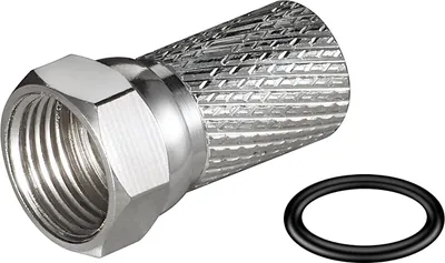 Image de goobay Connecteur F à visser 7,0 mm zinc (Bulk)