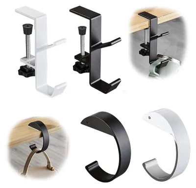 Produktbild von Set mit 4 modernen Wandhaken aus vergoldetem Metall