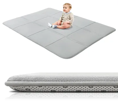 Imagen del producto de Alfombra de gateo extra gruesa, antideslizante, de 150 x 200 x 3 cm, para bebés y niños pequeños