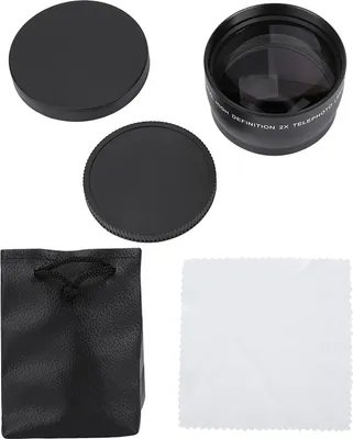 Image de Objectif téléobjectif pour appareil photo, 58 mm 2x Accessoires pour appareils photo grossissants Objectif 58 mm, universel pour les passionnés