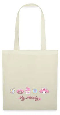 Produktbild von Spreadshirt My Melody Mit Flat Und Gebäckstücken Stoffbeutel, One size, Natur