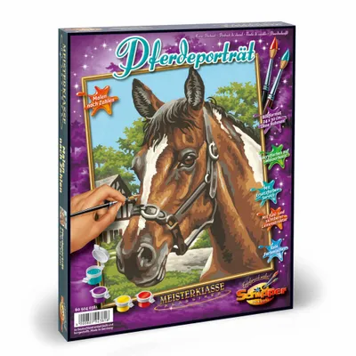 Produktbild von Noris Spiele Malen nach Zahlen - Pferdeportrait; 609240381