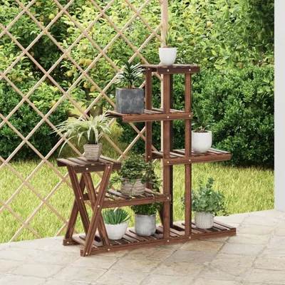 Produktbild von "SALE 2026"Pflanzenständer/Blumenständer - 95x25x96cm Massivholz Tanne NEU180470 - Pflanztische