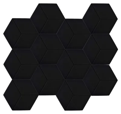 Zdjęcie produktu dla Akustyczne płyty pochłaniające 30 x 26 x 1 cm, 12 sztuk, sześciokątne, do studia
