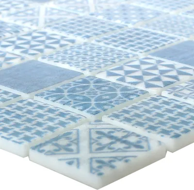 Produktbild von Glasmosaik Fliesen Malard Blau