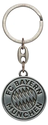 Produktbild von FC Bayern München Schlüsselanhänger Logo Silber
