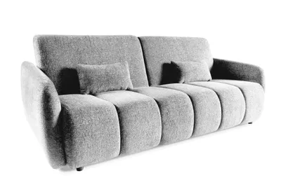 Produktbild von Schlafsofa KOPIKO 225x100x93 cm – Modernes 3-Sitzer Sofa mit Schlaffunktion und Liegefläche 198x118 cm, Grau
