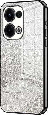 Zdjęcie produktu dla Etui z brokatem do Oppo Reno13 - Etui na tył Silikonowe Phonesta Crystal Sparkle - Czarne