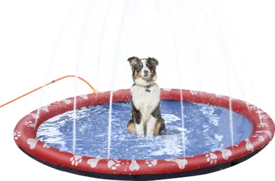 Produktbild von Hundepool, Wasser-Spielpool, rutschfest, robust, tierfreundlich, Ø170 cm, Rot