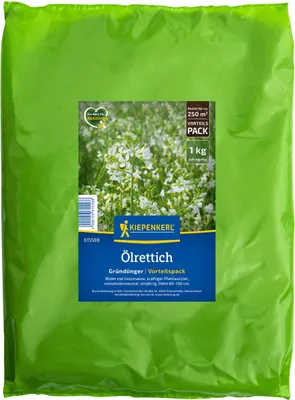 Produktbild von Kiepenkerl Gründüngung Ölrettich Raphanus sativus var. oleiformis für 250 m² 1 kg