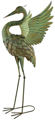 Imagen del producto de Figura de metal, modelo "Mondex Cedric", color verde, dimensiones 45x36x85 cm, 1 unidad