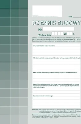 Produktbild von Stavební deník 603-S11