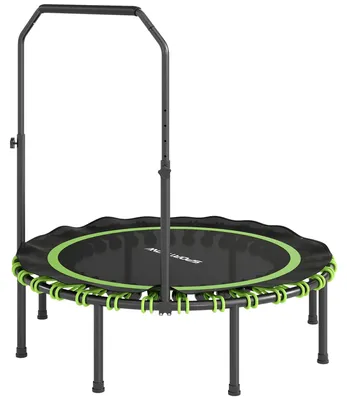Produktbild von SPORTNOW Fitness Trampolin klappbar Ø122cm Mini Trampoline mit 5 Handgriffstufen