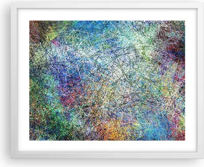 Produktbild von Gerahmtes Poster - Weißer Rahmen - Abstraktion modern - 50x40 cm - Wand Bild - Wanddeko - Wandbilder - Kunstposter - Wandposter - Bilderrahmen - Bilder - Kunstdruck - Wandbild - P2WAA50x40-3668