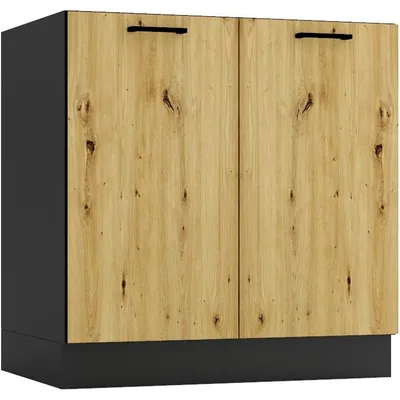 Imagen del producto de Mueble bajo D80 ELLEN 01 grafito / roble artisan