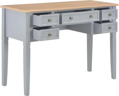 Obrázek produktu pro vidaXL Psací stůl šedý 109,5 x 45 x 77,5 cm Dřevo