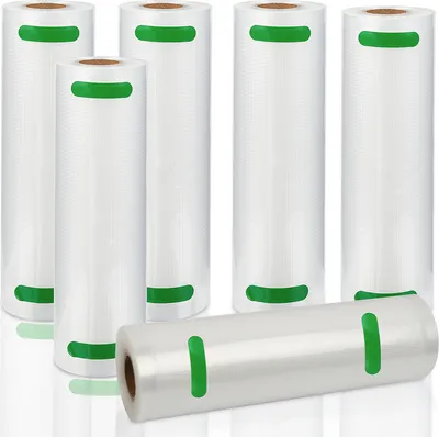 Produktbild von Yakimz 2x-8x Vakuumrollen Vakuumbeutel 20 x 600 cm Vakuumfolie Vakuumierfolie Vakuumier + Beutel- 6x Vakuumrollen