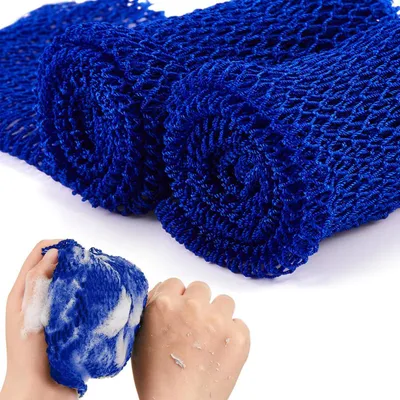 Obrázek produktu pro Badeňová síťka, 2 kusy, modrá, extra pružná, vhodná pro tělo a záda