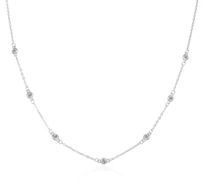 Image de Charmant collier en argent avec zircons AGS1544/47