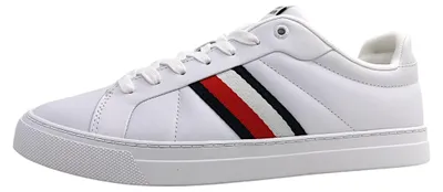 Productafbeelding van Tommy Hilfiger Icon Court Herrenschuhe Schnürschuhe Weiß Freizeit