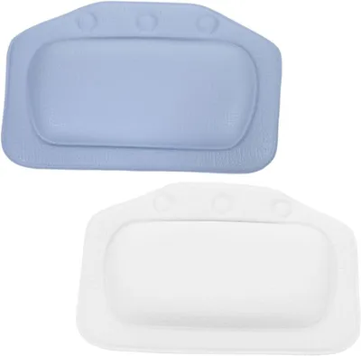 Produktbild von 2-teiliges Badewannenkissen-Set mit Saugnäpfen, bequeme Kopfstützkissen für das Badezimmer
