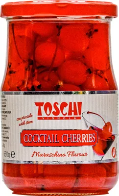 Produktbild von Food-United COCKTAIL-KIRSCHEN ROT Maraschino 1 Glas Füllm. 630g ATG 310g