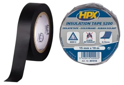 Image de Ruban isolant HPX IB1510 0,15 mm × 15 mm PVC 10 m
