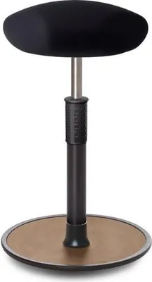 Produktbild von Sitz- Stehhocker Free Tall Triangel Gestrick schwarz schwarz /Natur.