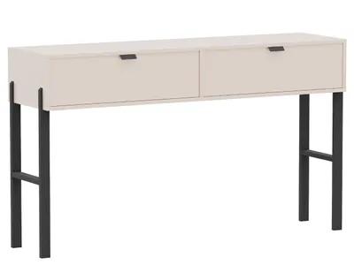 Produktbild von Schminktisch CREMONA mit 2 Schubladen – 140 x 83 x 37 – Modernes Design mit praktischem Stauraum