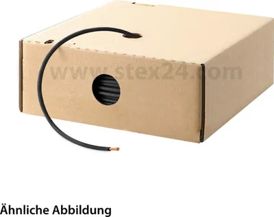 Obrázek produktu pro HELU KABEL H05V-K 1×0,5 mm² BK (černý) Jednožilový PVC černý Průměr 2,5 mm Balení 100,0 metrů Jmenovité napětí Uo/U 300 V/500 V – 1