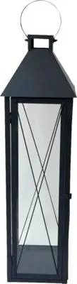 Produktbild von Laterne Lafiora Metall 17 x 17 x 60 cm schwarz