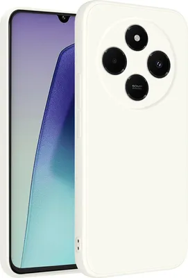 Obrázek produktu pro Pouzdro pro Xiaomi Redmi 14C Měkký tekutý silikonové, nárazuvzdorné gumové pouzdro špinavě bílá