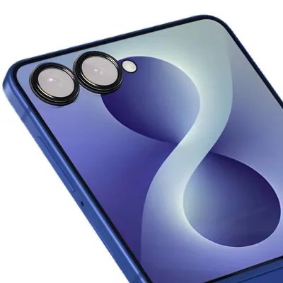 Produktbild von Glas für die Kamera für Galaxy Z Flip8, Bizon Glass Snap Lens, 1 Set, Schwarzer Rahmen