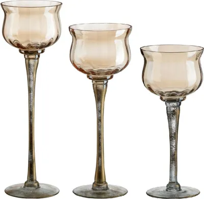 Produktbild von Kerzenhalter Windlicht Golden Dust 3er-Set