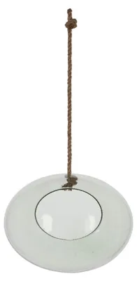 Image de Vase boule en verre à suspendres - Taille L - D 20 cm