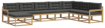 Produktbild von vidaXL Outdoor-Sofagarnitur 8 pcs Weiß und Anthrazit