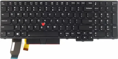 Image de Clavier d'ordinateur portable Tradebit pour Lenovo ThinkPad T590 E580, clavier QWERTY américain rétroéclairé