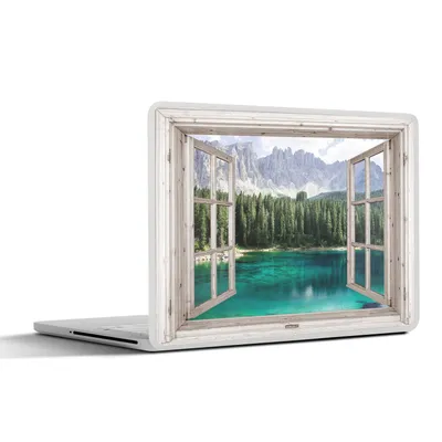 Produktbild von MuchoWow® Laptop Aufkleber Sticker Cover Aussicht - Italien - Berg 36.5x27.5 cm - Laptop-Sticker