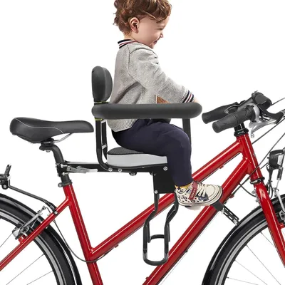 Immagine prodotto di Seggiolino per bambini - Seggiolino per mountain bike - Pedala insieme - Poggiapiedi regolabili - Fino a 80 kg - Nero